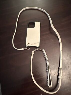 Bandolier iPhone 14 Pro Max CROSSBODY PHONE CASE IN IVORY/GOLD